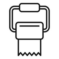 Roll paper icon outline vector. Wc toilet vector