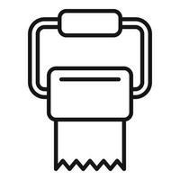 Roll paper icon outline vector. Wc toilet vector