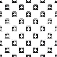 Coffee machine pattern, simple style vector