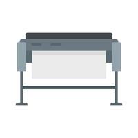 Plotter icon flat isolated vector