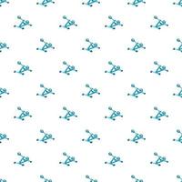 Exercise bike pattern, cartoon style vector