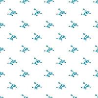 Exercise bike pattern, cartoon style vector