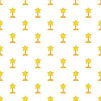 Award star pattern, cartoon style vector