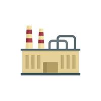 Textile production factory icon flat isolated vector