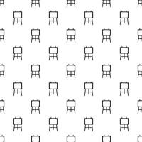 Easel for painter pattern, simple style vector