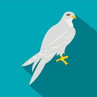 Hawk icon, flat style vector