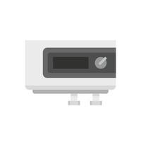 Electric boiler icon flat isolated vector