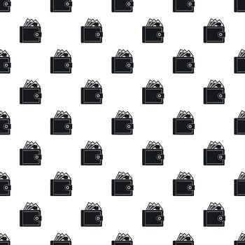 billetera con patrón de tarjetas c it, estilo simple vector