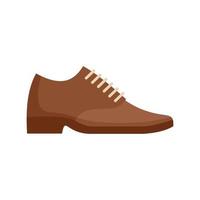 Man shoe repair icon flat isolated vector