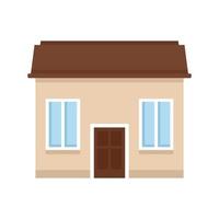 Property cottage icon flat isolated vector