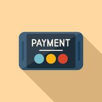 Payment icon flat vector. Money pay vector