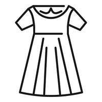 Dress uniform icon outline vector. School girl vector