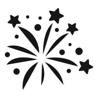 Star firework icon simple vector. Carnival event vector