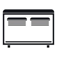 Home equipment for heating icon, simple style vector