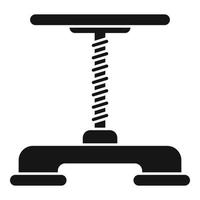 Machine car lift icon simple vector. Auto garage vector