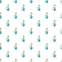 Hookah pattern, cartoon style vector