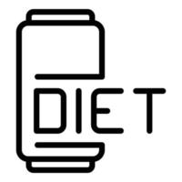 Drink diet icon outline vector. Natural food vector