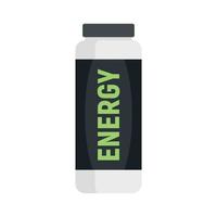 Caffeine energy drink icon flat isolated vector