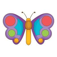 icono de mariposa, estilo de dibujos animados vector