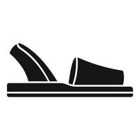 Boy sandal icon simple vector. Summer flop vector