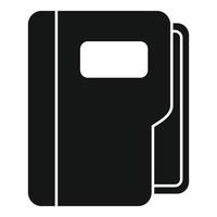 Folder icon simple vector. Crm database vector