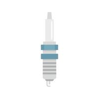 Spark plug icon flat isolated vector