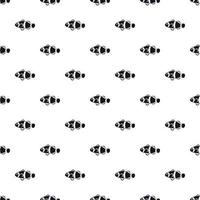 Clown fish pattern, simple style vector