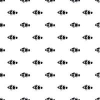 Clown fish pattern, simple style vector