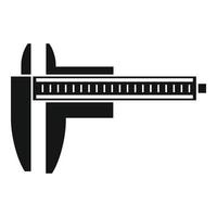 Precision caliper icon simple vector. Calliper vernier vector