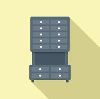 Modular furniture icon flat vector. Interior room vector