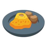 Cooking menu icon isometric vector. Dutch cuisine vector