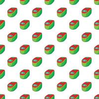 Slow cooker pattern, cartoon style vector