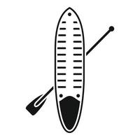 Adventure sup board icon simple vector. Paddle surf vector