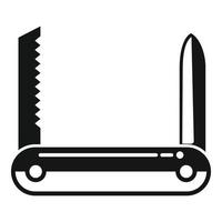 vector simple de icono de herramienta multipropósito. cuchillo multiherramienta