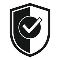 Shield privacy icon simple vector. Data protect vector