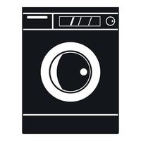 Washing machine icon, simple style vector