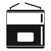 Nickel battery icon simple vector. Full charge vector