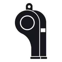 Whistle icon, simple style vector