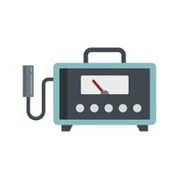 Dosimeter device icon flat isolated vector