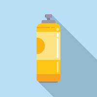 Air bottle icon flat vector. Spray freshener vector