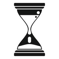 icono de reloj de arena vector simple. proyecto de reloj