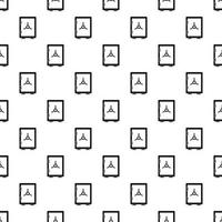 Safety deposit box pattern, simple style vector