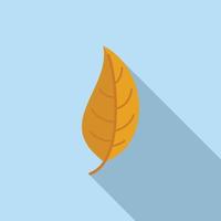 Tree leaf icon flat vector. November tree vector