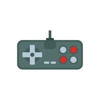 juego retro joystick icono plano aislado vector