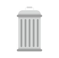 Recycle bin icon flat isolated vector