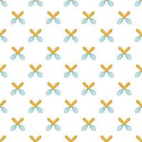 Whisks pattern, cartoon style vector