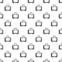 Toaster pattern, simple style vector