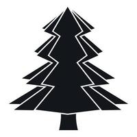 Fir tree icon, simple style vector