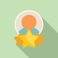 Review account icon flat vector. Online like vector