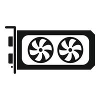 Video card memory icon simple vector. Computer graphic vector